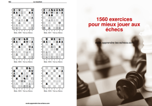 1560 exercices pour mieux jouer aux échecs