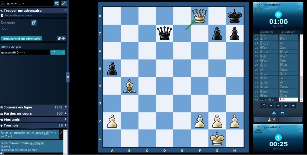 Jouer aux échecs en ligne sur Europe-echecs