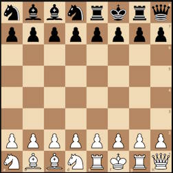Exemple de position initiale aux échecs 960